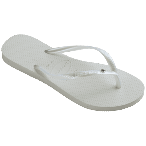Alternative view of Women's Slim Crystal Flip Flops
