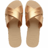 Women's Aqua Metallic Sandals