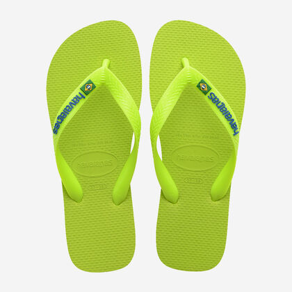 Havaianas Brasil Logo Neon Flip Flops Zone