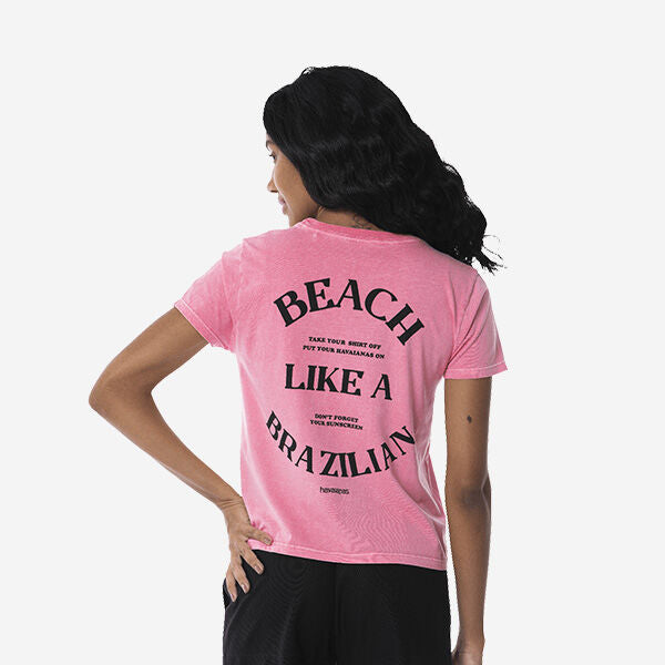 Havaianas T-Shirt W Beach Like A Brazilian BB Flip Flops Zone - Image 5
