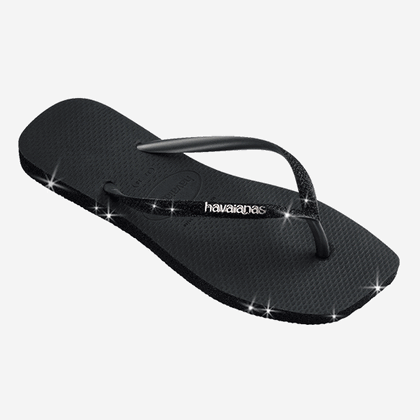 Havaianas Slim Square Sparkle Flip Flops Zone