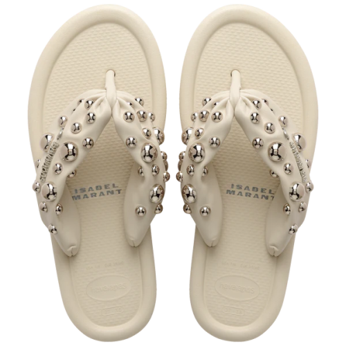 Women's Isabel Marant Maxi Puffed Studs Flip Flops